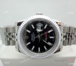 Copy Rolex Datejust Black Dial 40mm Jubilee Band Watch